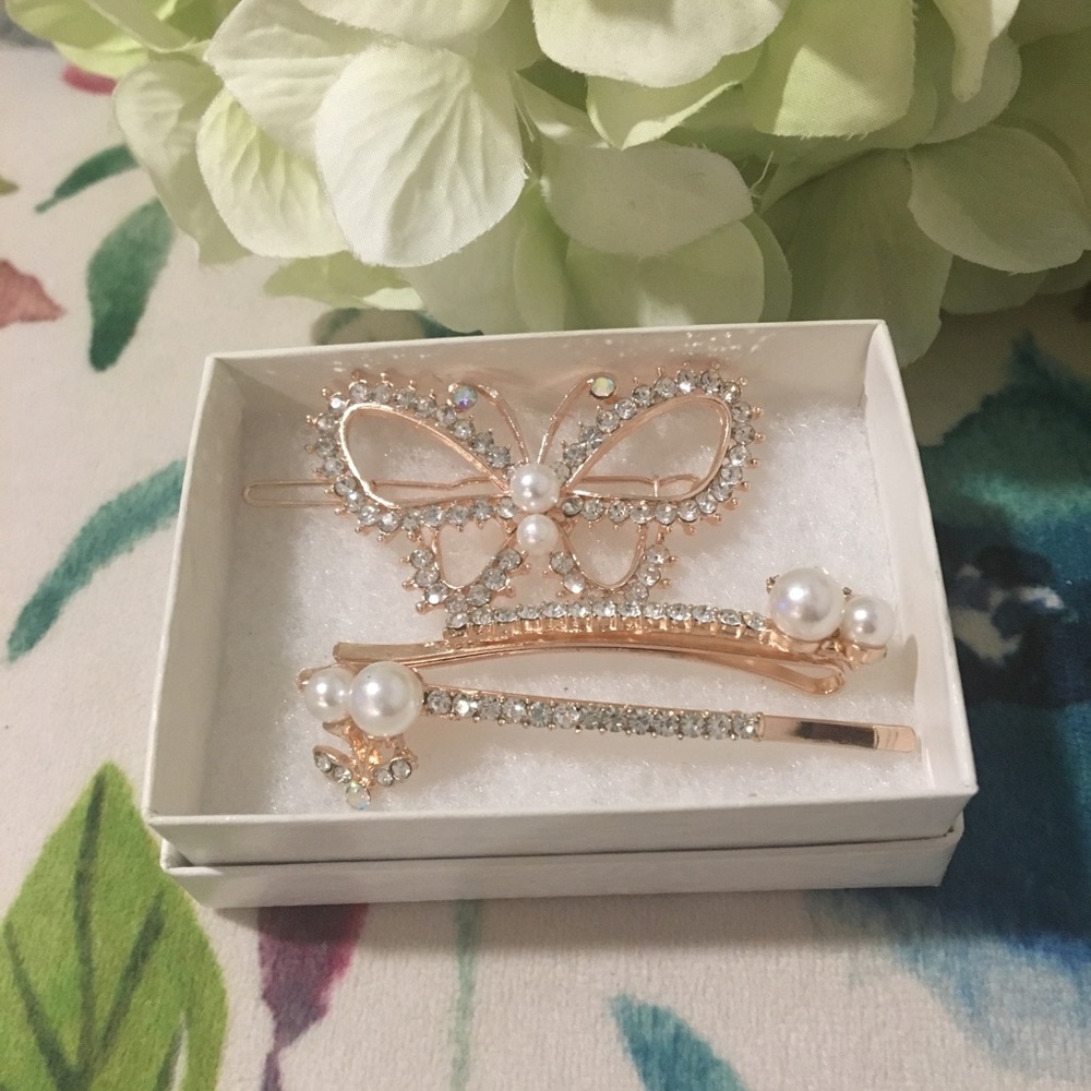 Rhinestone & pearl beautiful hair accessories